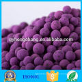Trade Assurance Chemical Adsorption Materials Potassium Permanganate Activated Alumina Ball For Decomposition the Harmful Gas